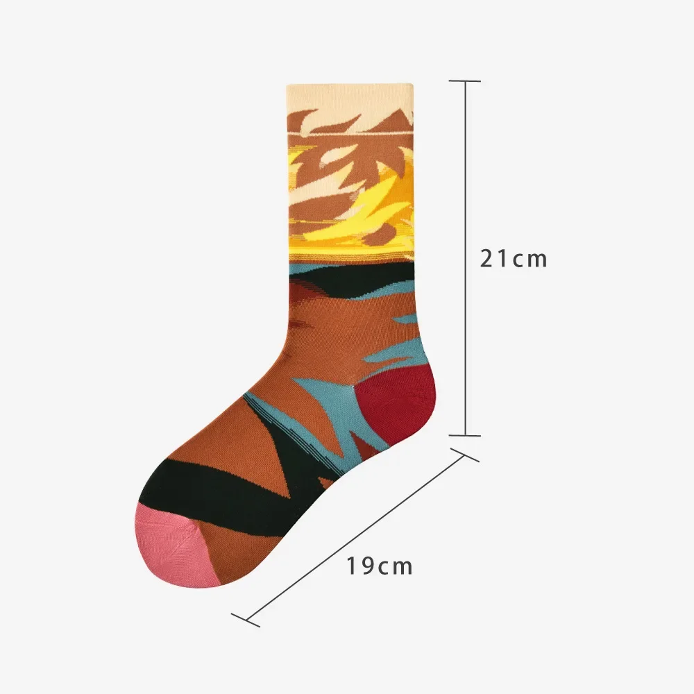 Baumwolle Mode Frauen glücklich Socken kreative lustige Cartoon schöne Mädchen weibliche Straße lässig Neuheit Party Geschenke Kleid Sox – Detail 6
