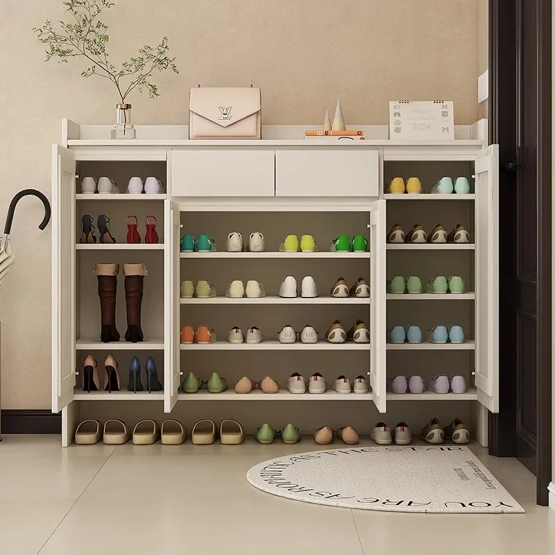 /Rectangle Men Shoe Rack Storage Ventilate High-capacity Safe Big Size Shoe Rack Wooden Corridor Zapatero Space Saving Furniture