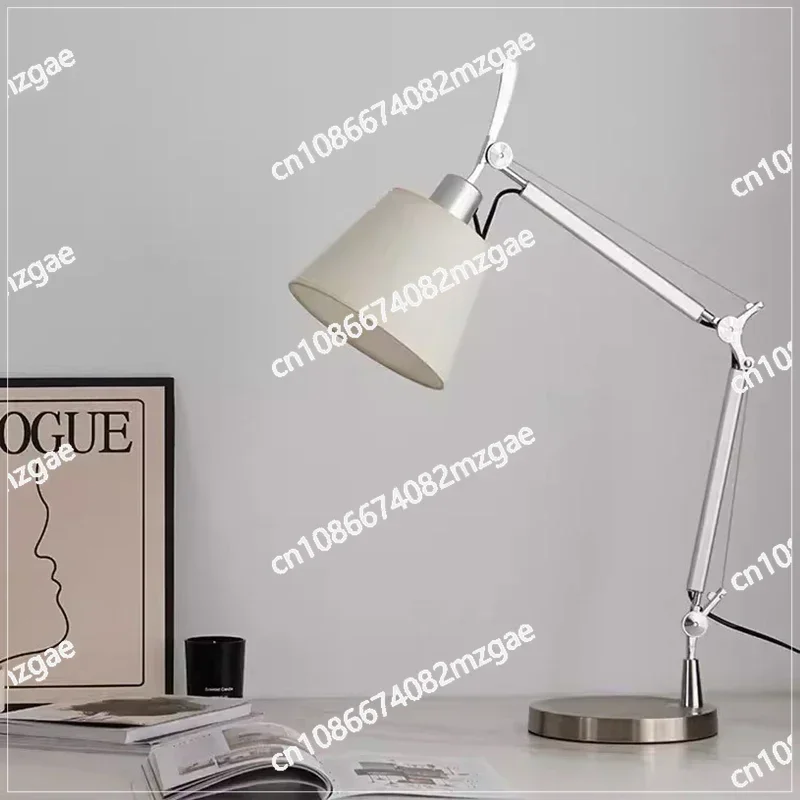

Nordic Minimalist Can Fold Rocker Arm Table Lamp Living Room Study Sofa Corner Reading Standing Desk Light Bedroom Bedside Lamp