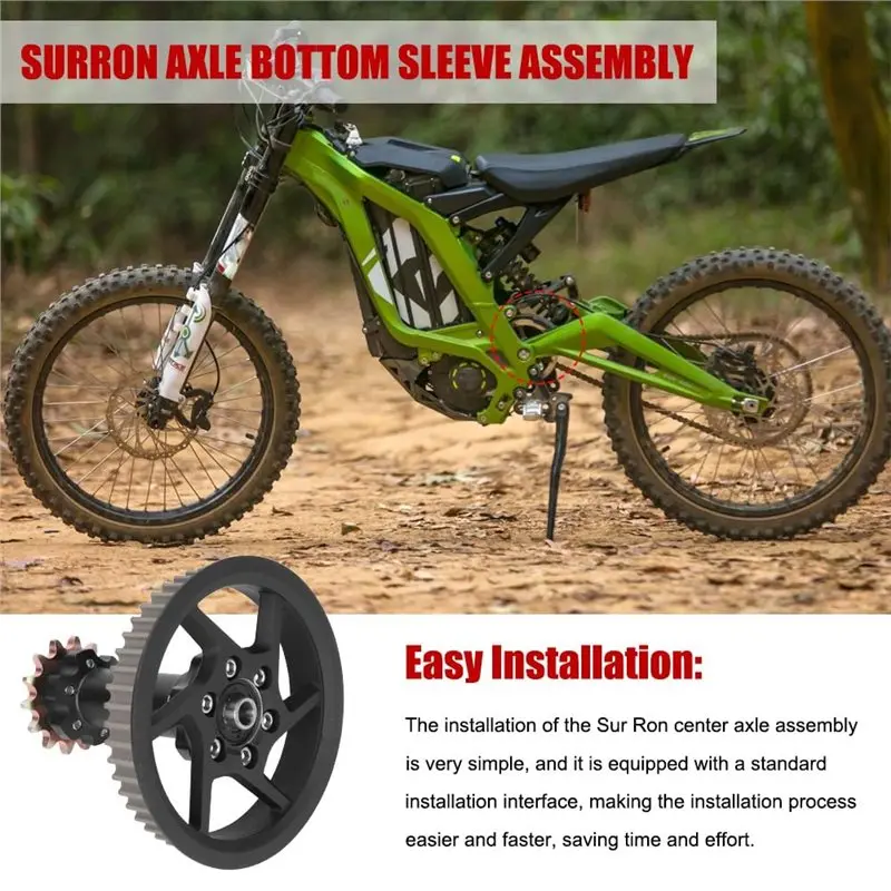 Compact Axle Bottom Sleeve Assembly For Light Bee S/Light Bee X For Sur Ron Transmission Center Axis Accessories