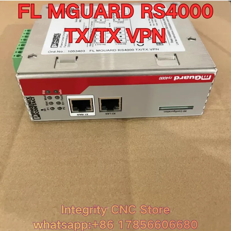 

Second-hand FL MGUARD RS4000 TX/TX VPN industrial switch 1053403 functional test is normal