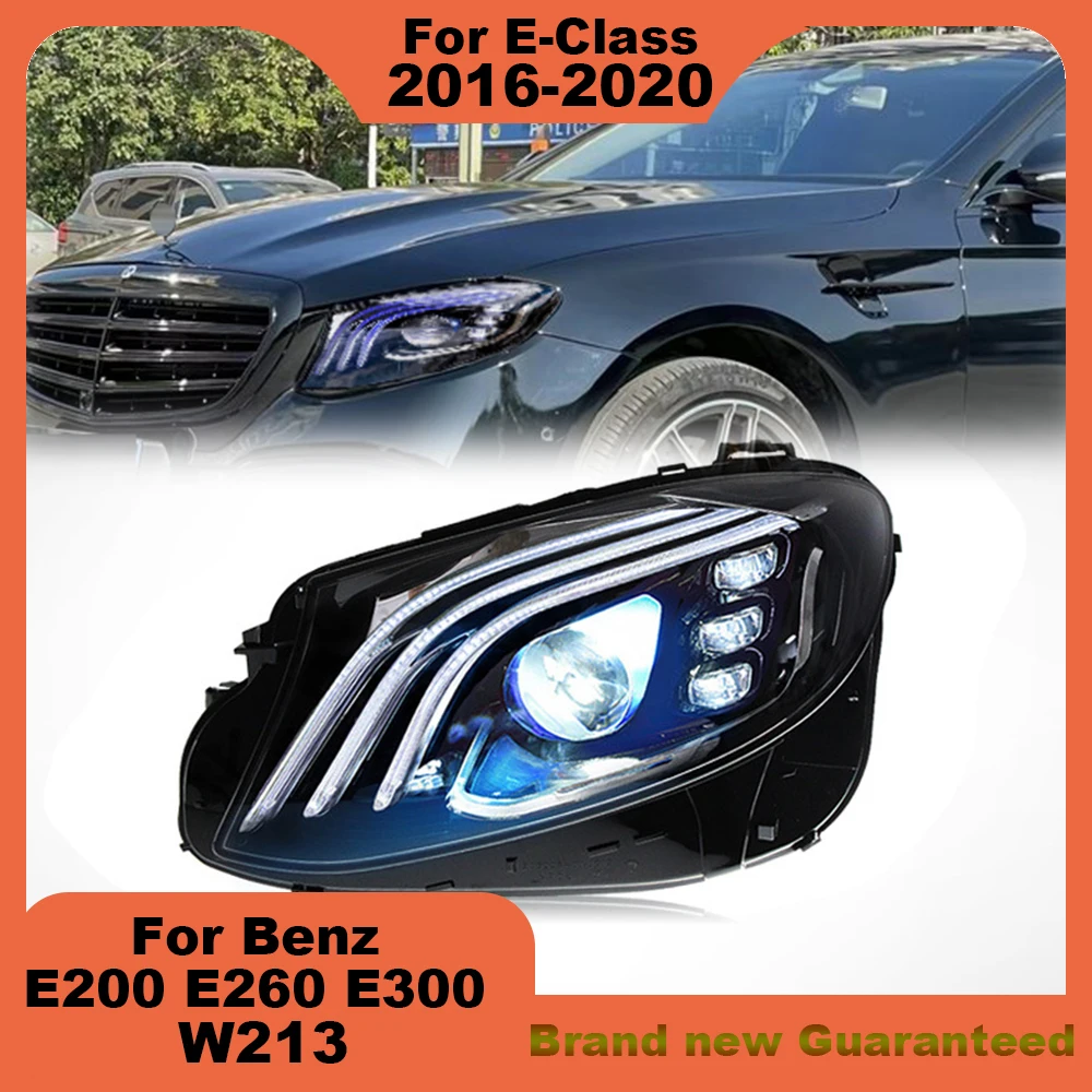 

For W213 E-Class 2016-2020 E200 E260 E300 E43 Benz Headlight upgrade Maybach LED Laser Lenses Lamp Head Front Light Accessories