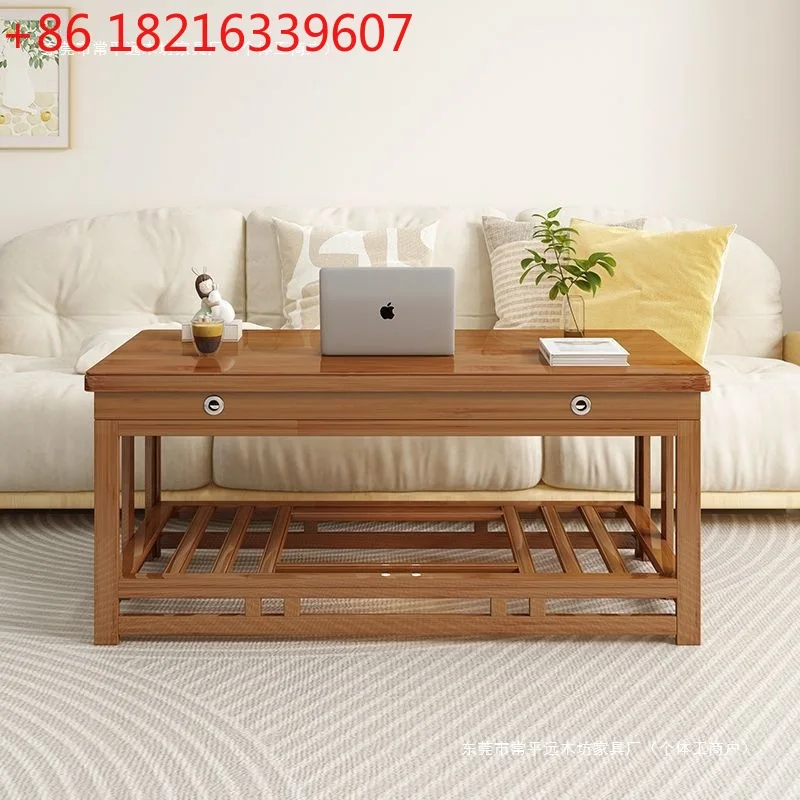YAO solid wood rectangular fire heating table foldable fire table rectangular square table
