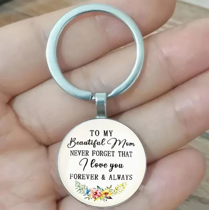 1pc zu meiner schönen Mutter ich liebe dich für immer und immer Schlüssel bund, Geburtstags geschenk von Tochter Sohn und Männern, Muttertag geschenk