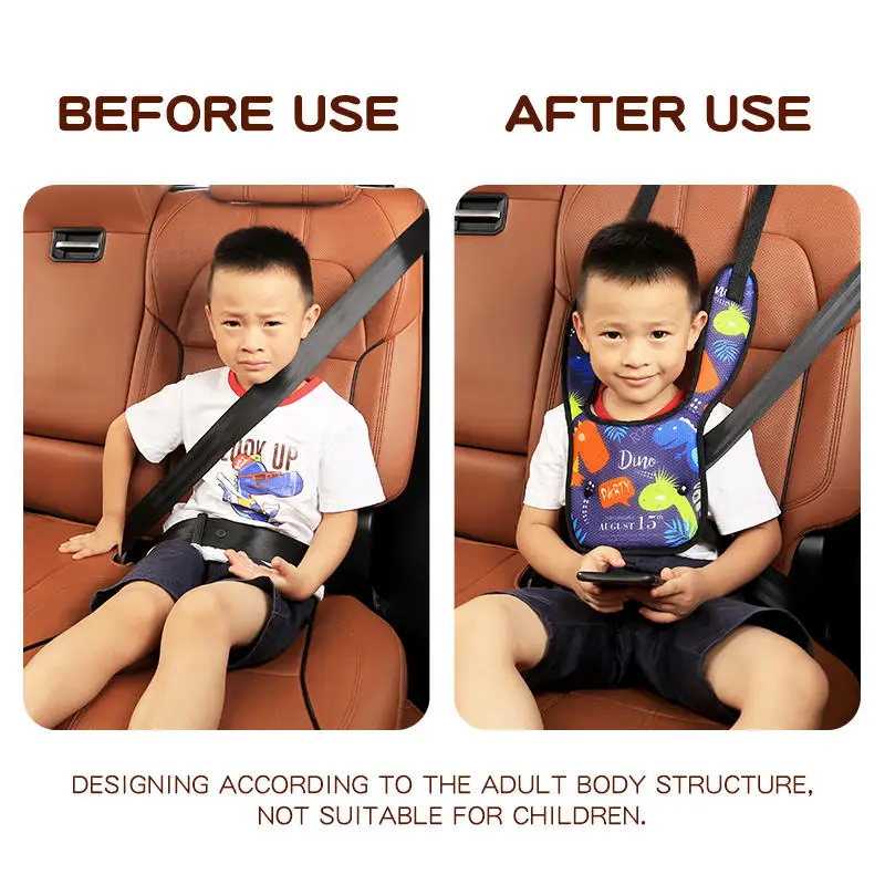 Child Seat Belt Baby Shoulder Cover Seat Belt Positioner Child Seatbelt Adjustment Holder Car Anti-Neck Neck for Kids Safety