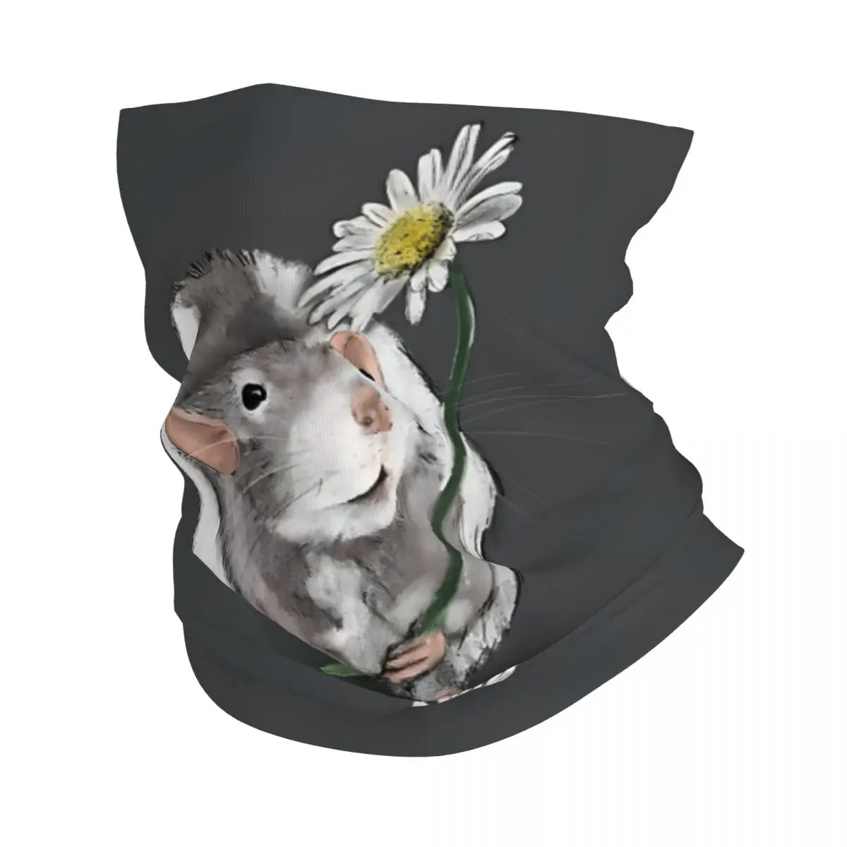 

Тонкая бандана A Rat And A Daisy, шейный платок, шарф, повязка на голову, шейный чехол