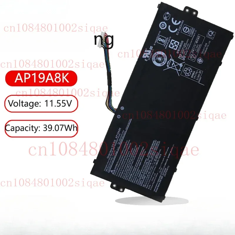 

Новый аккумулятор для ноутбука AP19A8K для Acer Chromebook Spin 311 511 CP311 1H-C2DV 2H-C679 R752TN CB311-9H N17Q8 3ICP5/58/72% 100 тест