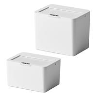 Automatic Trash Can Smart Sensor Design Durable Plastic Waste Bin for Kitchen Bedroom Bathroom Hotel Desktop