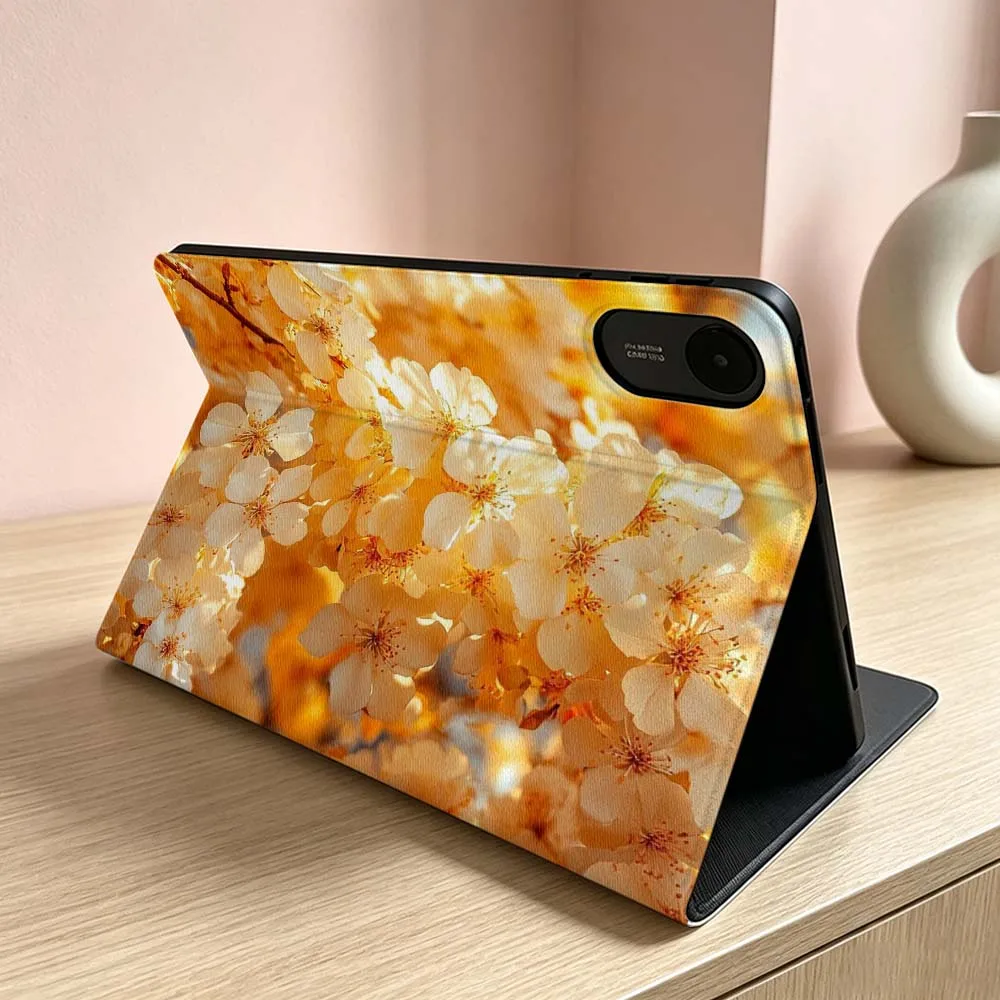 Flowering Branch Pattern For Xiaomi Redmi Mi Pad 8 7 6 5 4 2 SE K Pro Max Ultra Poco Pad Foldable Tablet Case Soft