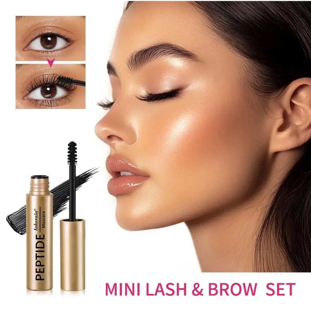 天然ペプチド配合まつげ美容液マスカラエンハンサーキット、より長く太くまつげと眉毛を実現するアイメイクアップ