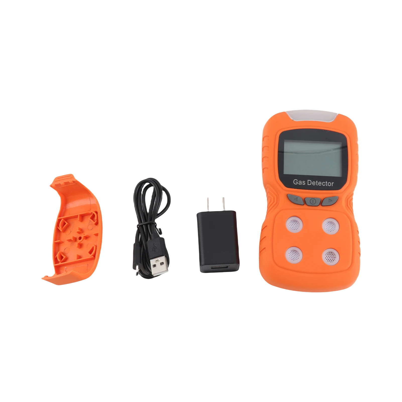 Detector de Gas 4 en 1, analizador de CO H2S O2 EX, pantalla LCD recargable, alarma de vibración y luz de sonido, probador de calidad del aire