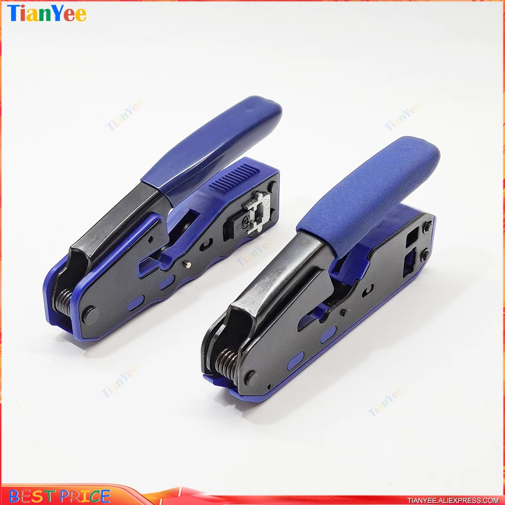 RJ45 EZ Pass Crimper Tool Hand Network ToolKit Crimping Tool of Cat6 Cat5 Cat5e Connector 8P 6P Lan Cable Wires Pliers Tool