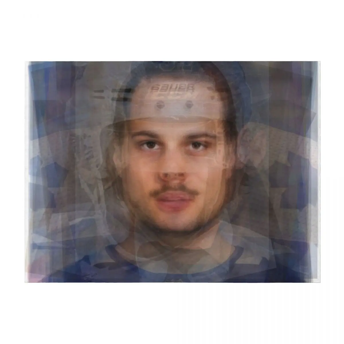 

Auston Matthews Portrait Throw Blanket Furry Quilt christmas gifts Soft Plaid Blankets