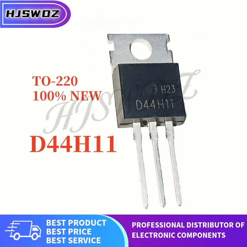 10PCS Brand NEW D45H11G D44H11G Inline PNP Transistor D45H11 D44H11 TO-252 MJD44H11G MJD45H11G TO-220 High-power In Stock