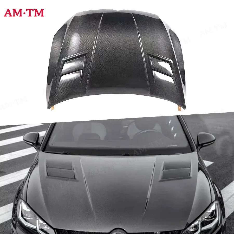 

Carbon fiber hood engine cover For VW Golf 7(Seven) 7.5 engine cover Replace the installation The hood Body kits