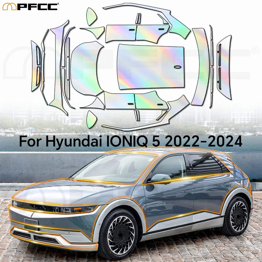 

9Mil For Hyundai Ioniq5 2022-2023 Paint Protection Film TPU Car Body Pre-cut Clear Kit Anti-scratch Invisible Resistant Covers