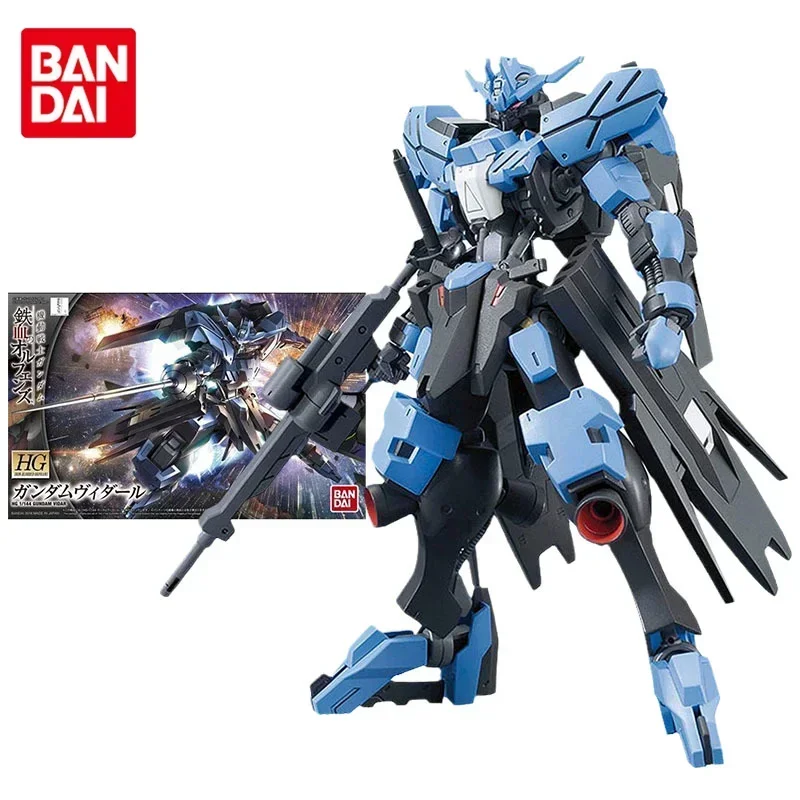 Bandai Gundam Model Kit Anime Figure HG IBO 027 1/144 Gundam Vidar Genuine Gunpla Model Anime Action Figure Toys for Children