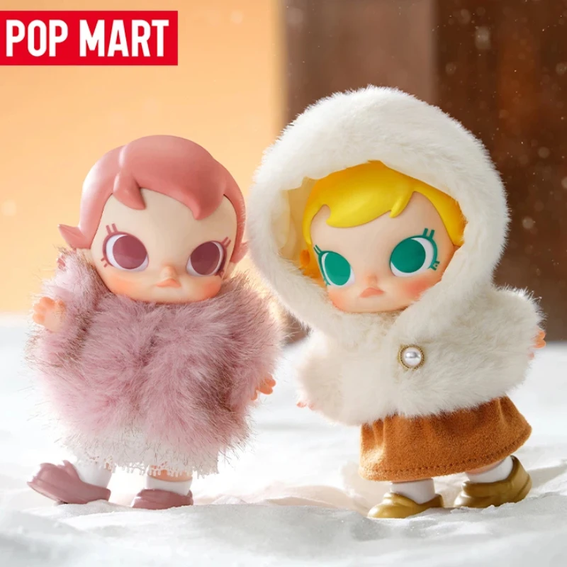 

Pop Mart Baby Mollys Positive Winter Guide Series Vinyl Plush Keychain Blind Box Mysterious Box Vinyl Figurine Festival Gifts