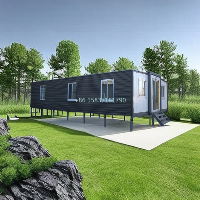 Double Wing Folding House Mobile Tiny Home Container Residential Container House Extended Foldable Prefabricated House Container