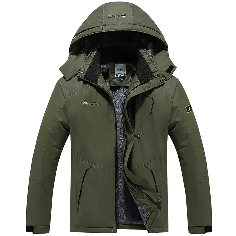 

Male Hooded Anorak Jackets Winter Jackets Winter Parka Men Windbreak Plus Thick Warm Windproof Fur Men Coats