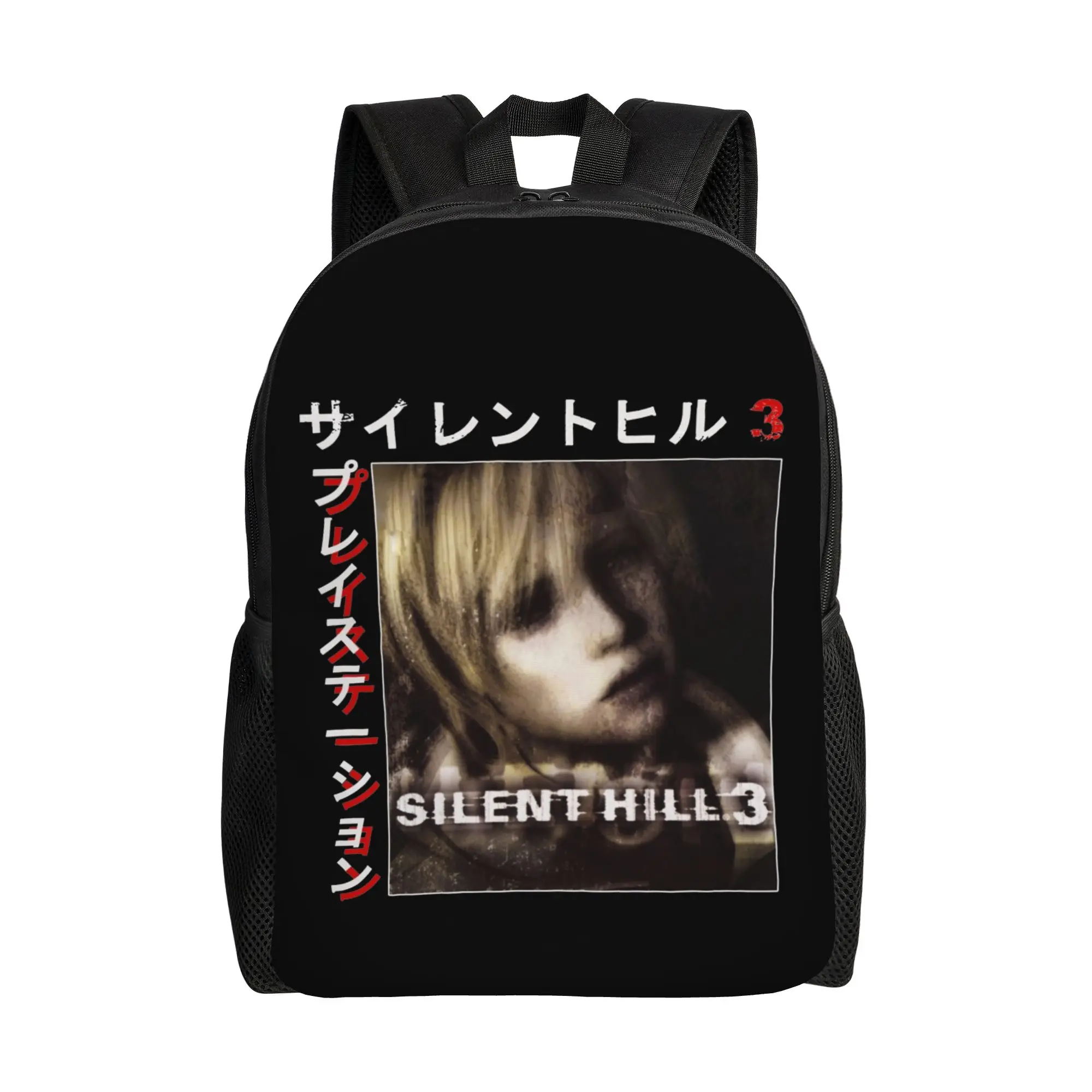 

Рюкзак Silent Hill 3 Teenage: легкий, для студентов, походов, путешествий, с принтом из хоррор-игры, для мужчин и женщин, для ноутбука, холщовый.