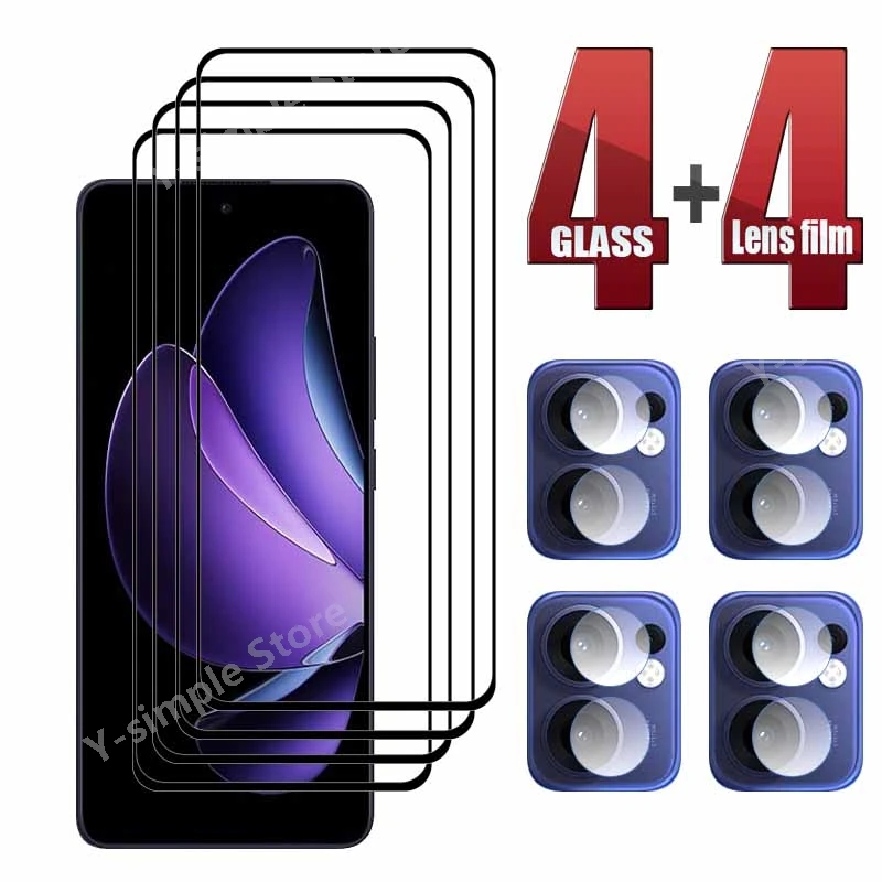 

Phone Glass For OPPO Reno13 FS Reno13F Screen Protector 9H Anti-Scratch Full Cover Reno13F Soft Camera Lens film