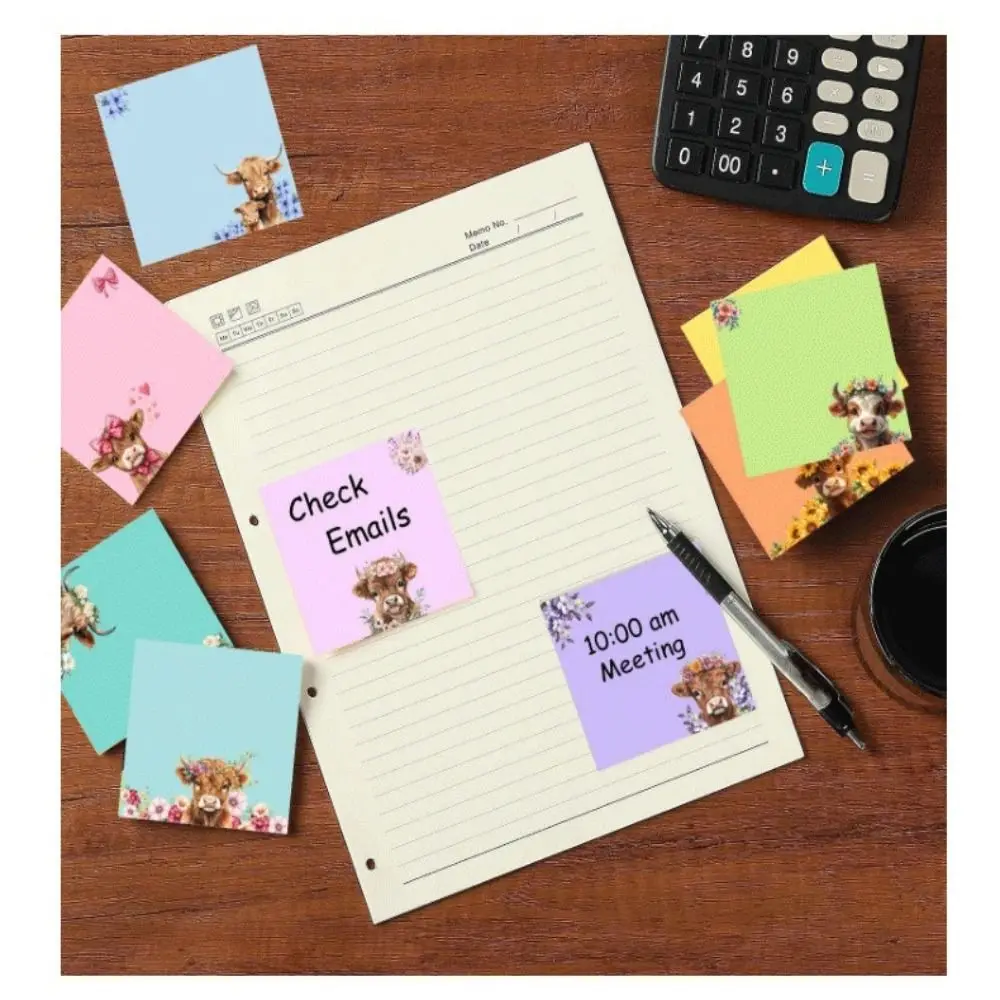 Animal Pattern Animal Sticky Notes Macaron Cat Pet Themed Cat Dog Note Pad Cartoon Kitten Puppy Memo Pad Colorful Note Paper