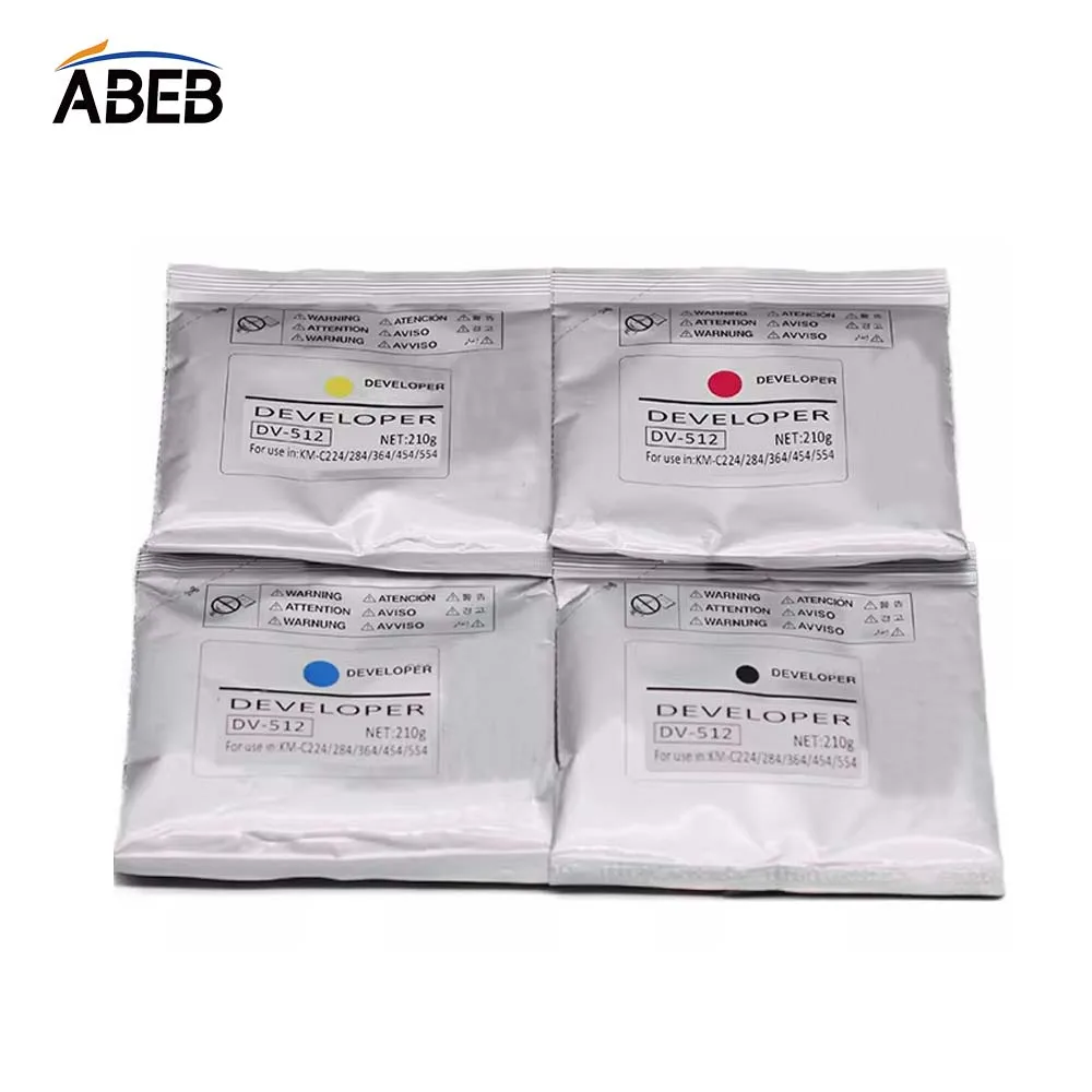 210g DV512 Developer Powder For Konica Minolta Bizhub C220 C221 C224 C223 C226 C281 C284 C308 C320 C364 C454 C554 C554e Carrier