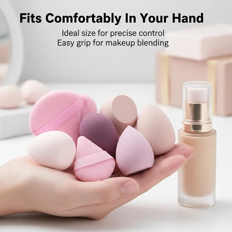 14/20 Stuks Make-Up Spons Cosmetische Blender Schoonheid Ei Foundation Sponzen Bladerdeeg Poederdonsjes Make Up Accessoires Vrouwen Makeup Tools