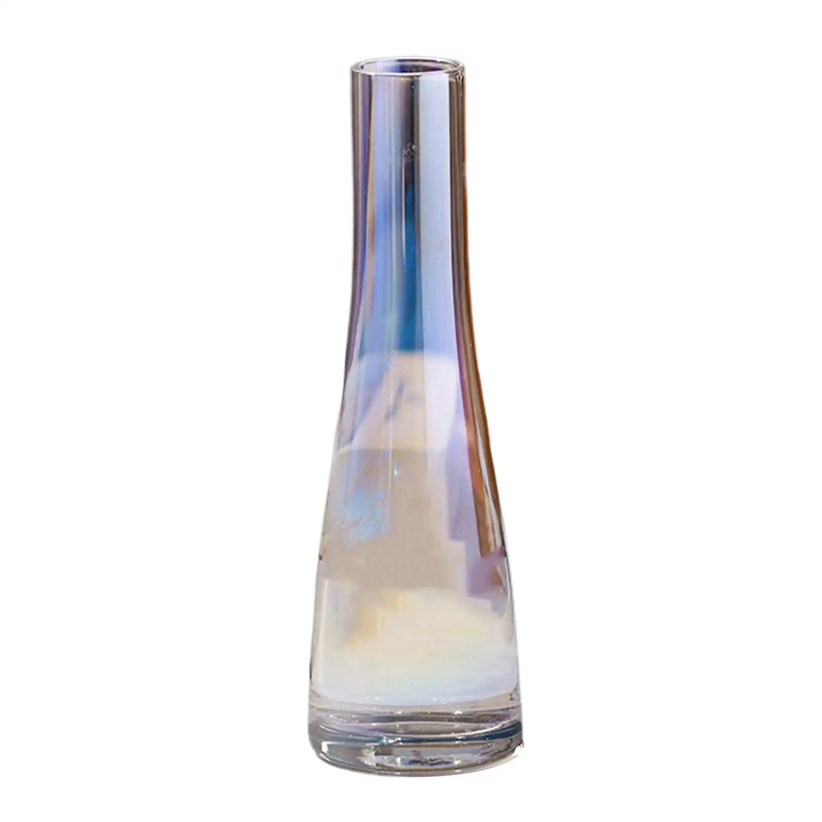 Glass Bottle Flower Vase Minimalist Narrow Glass Vases Flowers Glass Flower