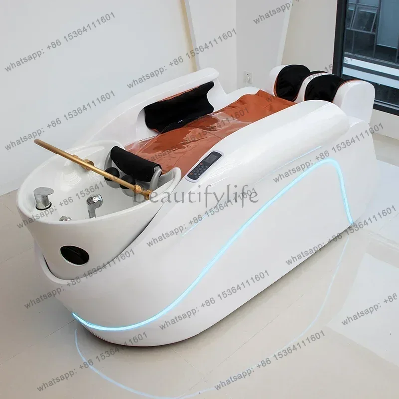 LSSmart Electric Massage Shampoo Chairs Barber Shop Hair Salon Shampoo Chairs Lounge Comfort Salon Furniture Sillas Shampoo FYSB