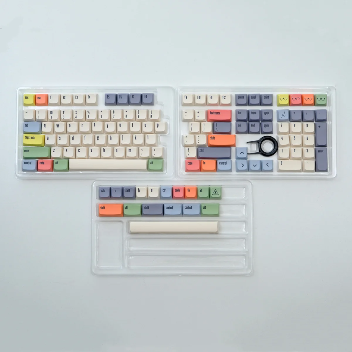 XDA PBT 키캡 염료 서브 키캡, 기계식 키보드 게임용 75% 컬러 키캡, 우팅 미니멀리즘 레트로 커스텀 DIY