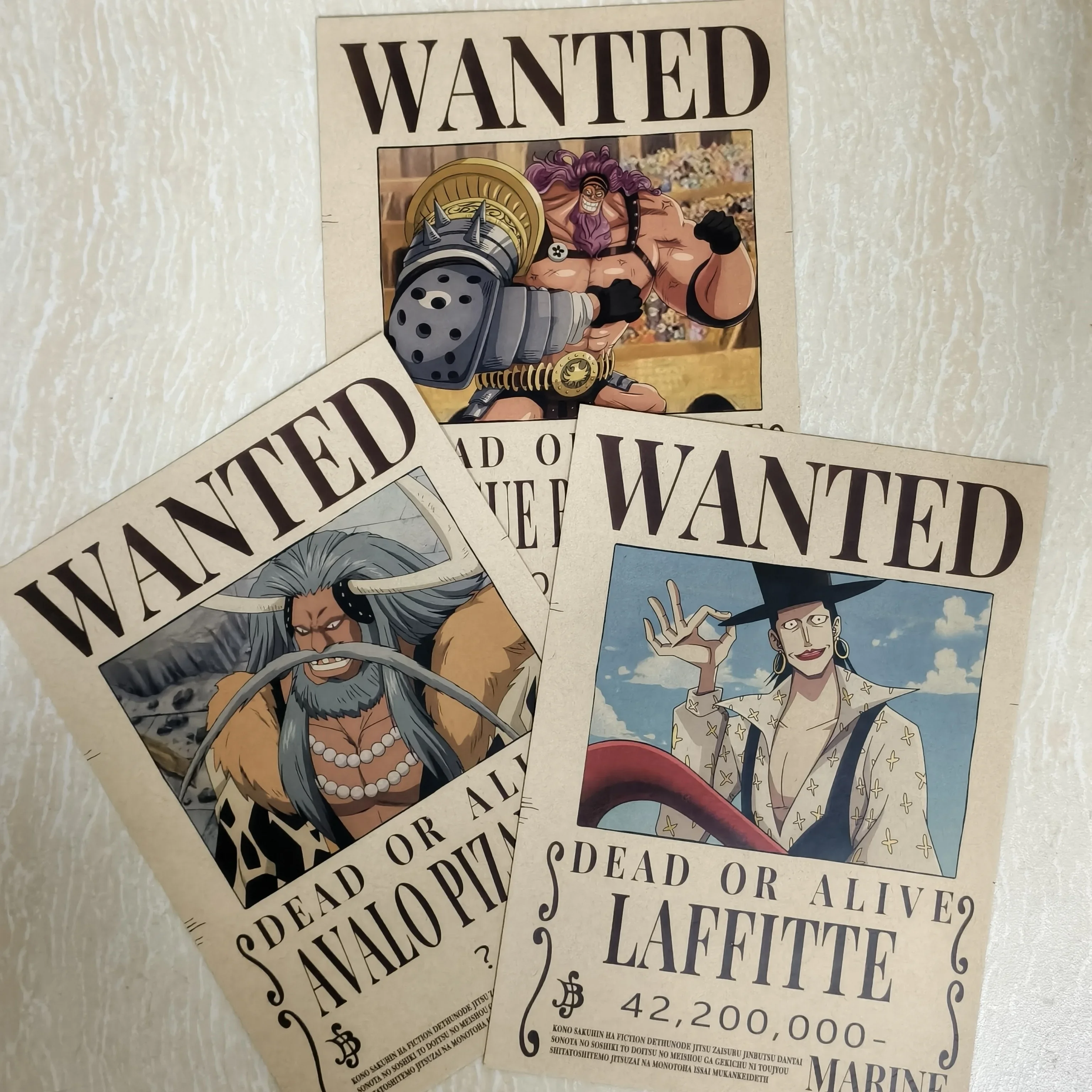 

28.5cm/21cm, 10Pcs Ste Poster, Kraft Paper Material, Exquisite Wallpaper Anime, Black and Beard Poster, Decoration for Bedroom
