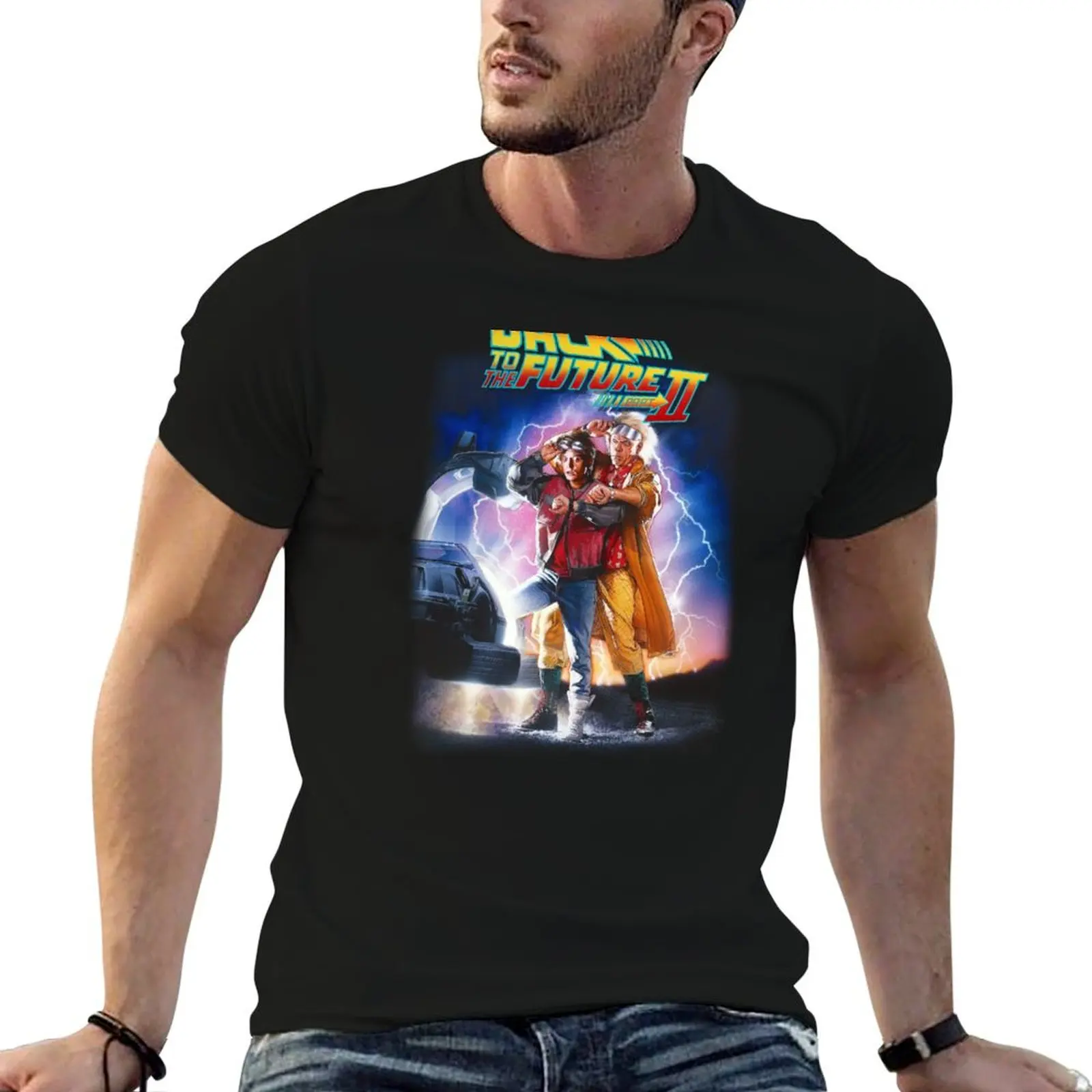 Playera Love Origin Flims Back to Future II, camiseta para hombre, camiseta gráfica, camisetas divertidas personalizadas, camiseta de humor oscuro