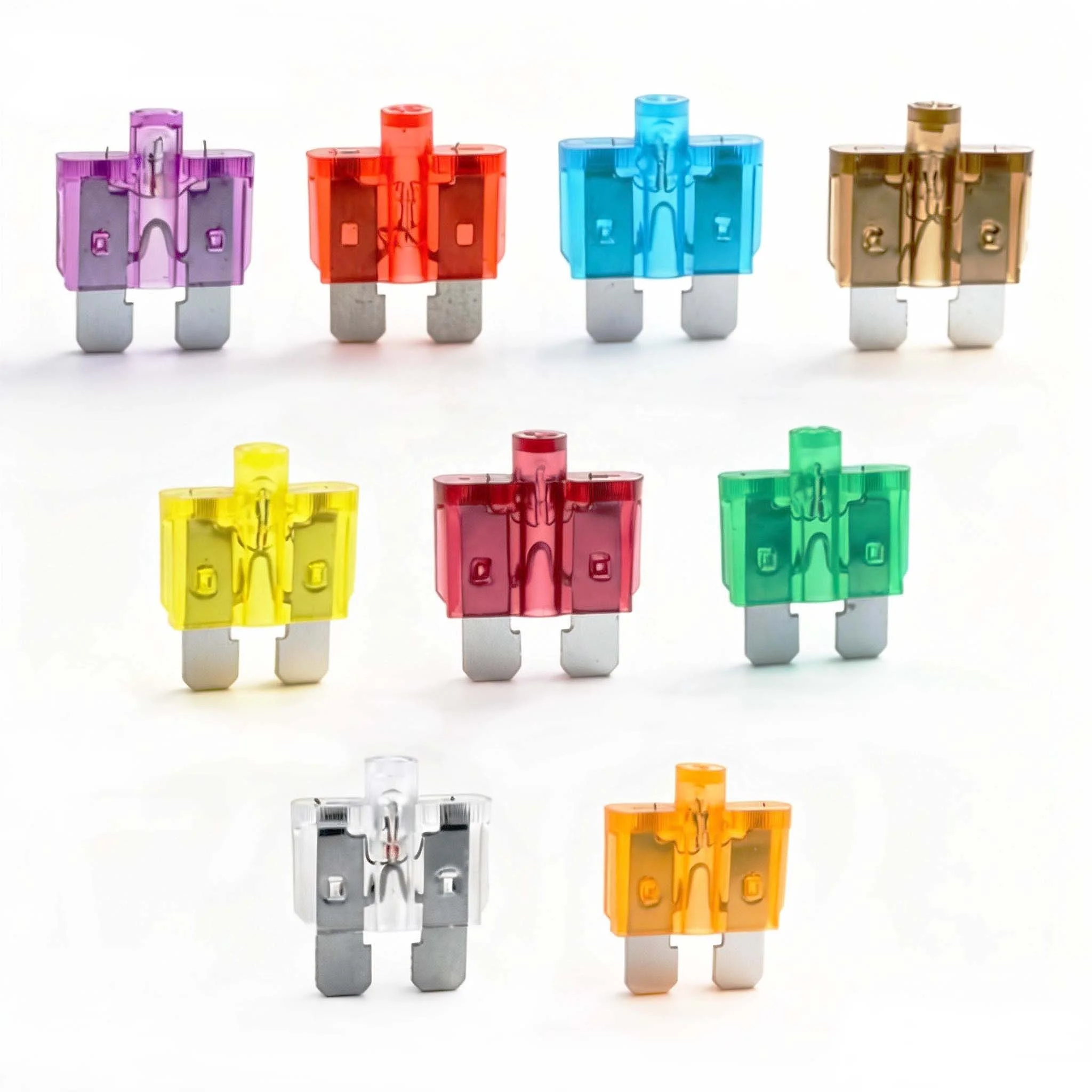 Hot Selling Automotive Fuse Link Indicator LED Light Low Breaking Capacity Copper Material 32V 5A-40A Slow Blow Auto Car Fuse