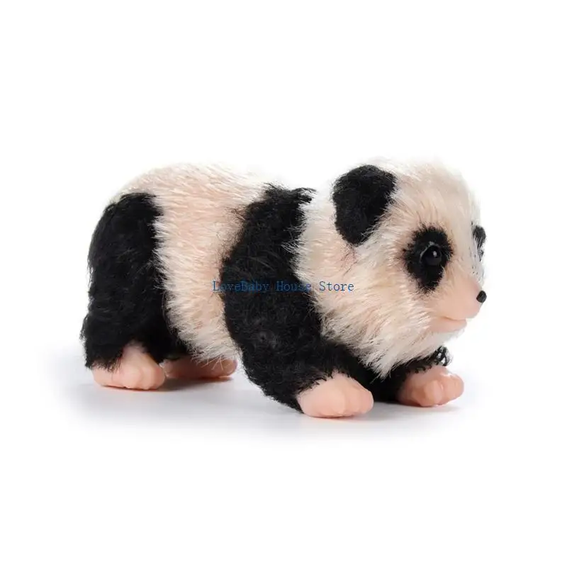 

BX0D Силикагель -силикагель животных Panda LifeLikes Reborns Животные силикагель -игрушка Panda Toy Mini Dolls