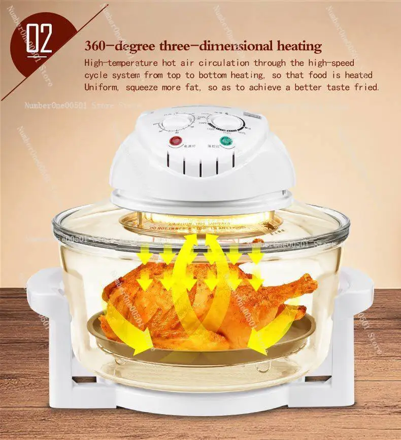 

20-литровая электрическая печь, галогенная печь для здорового приготовления пищи, электрическая духовка