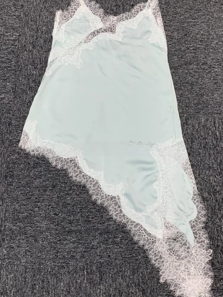 Sexy assimétrico renda guarnição decorativa camada superior puro desejo cinta dr fada saia sle casual sem sve feminino dr