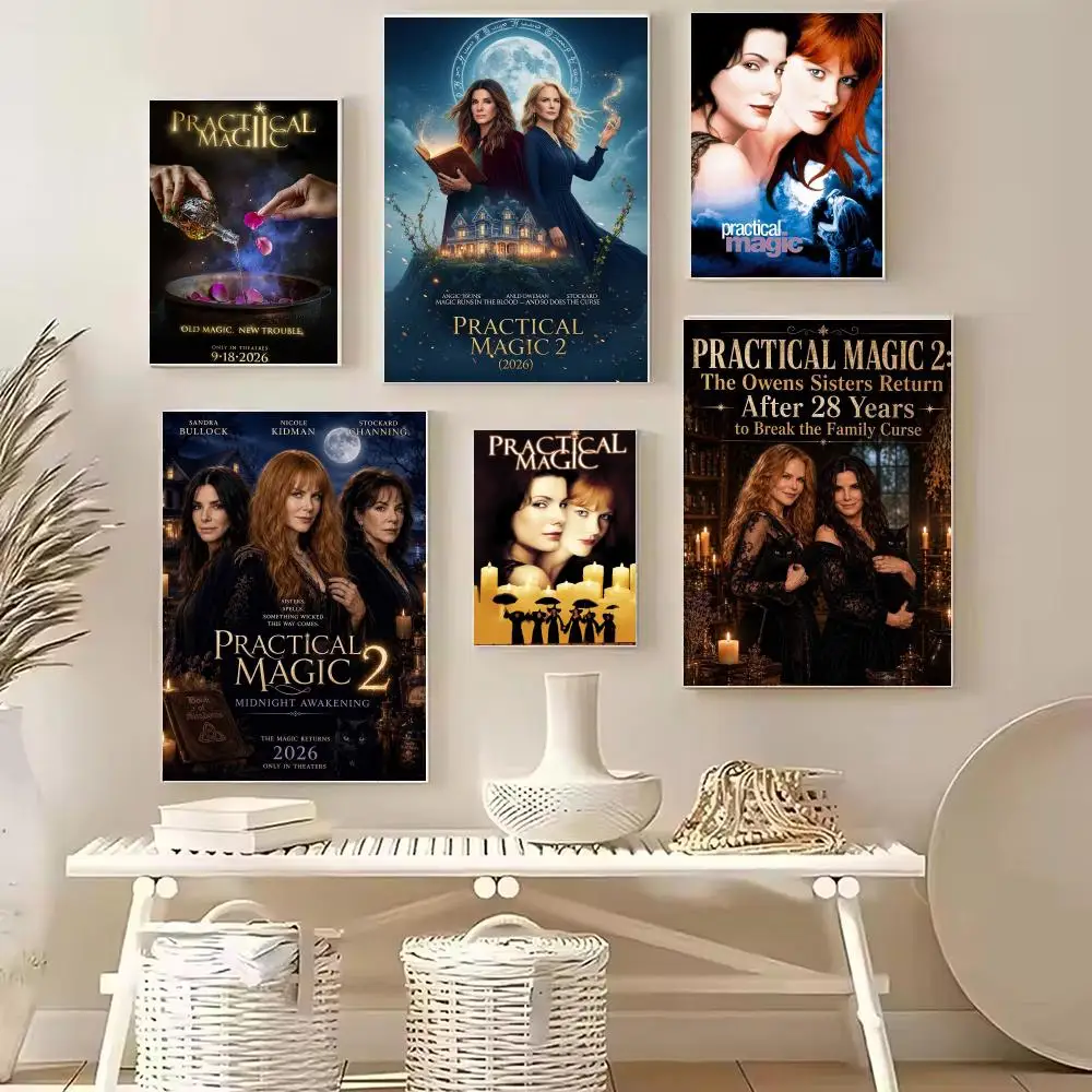 Fantasy movie P-Practical Magic Poster PP Wall Decor Posters Celebrity Art Prints Aesthetic Wall Art Bedroom Office Home Gift