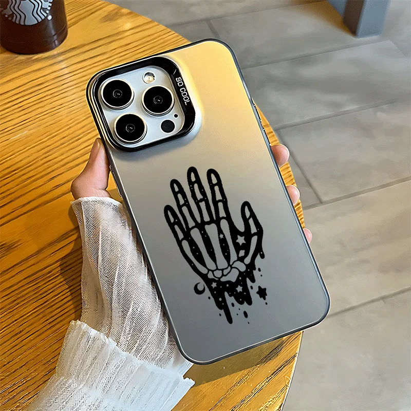 

Palm pattern design phone case for iPhone 17 16 15 14 13 12 11 Pro/ Max/Plus shock-proof rear cover anti-fingerprint