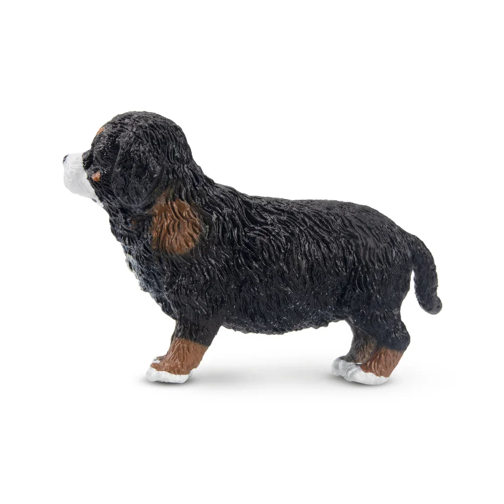 Toymany Simulation Standing Bernese Mountain Dog Puppy Animal Model Toy Mini Figures Dolls Action Figurines Toys Children Gift
