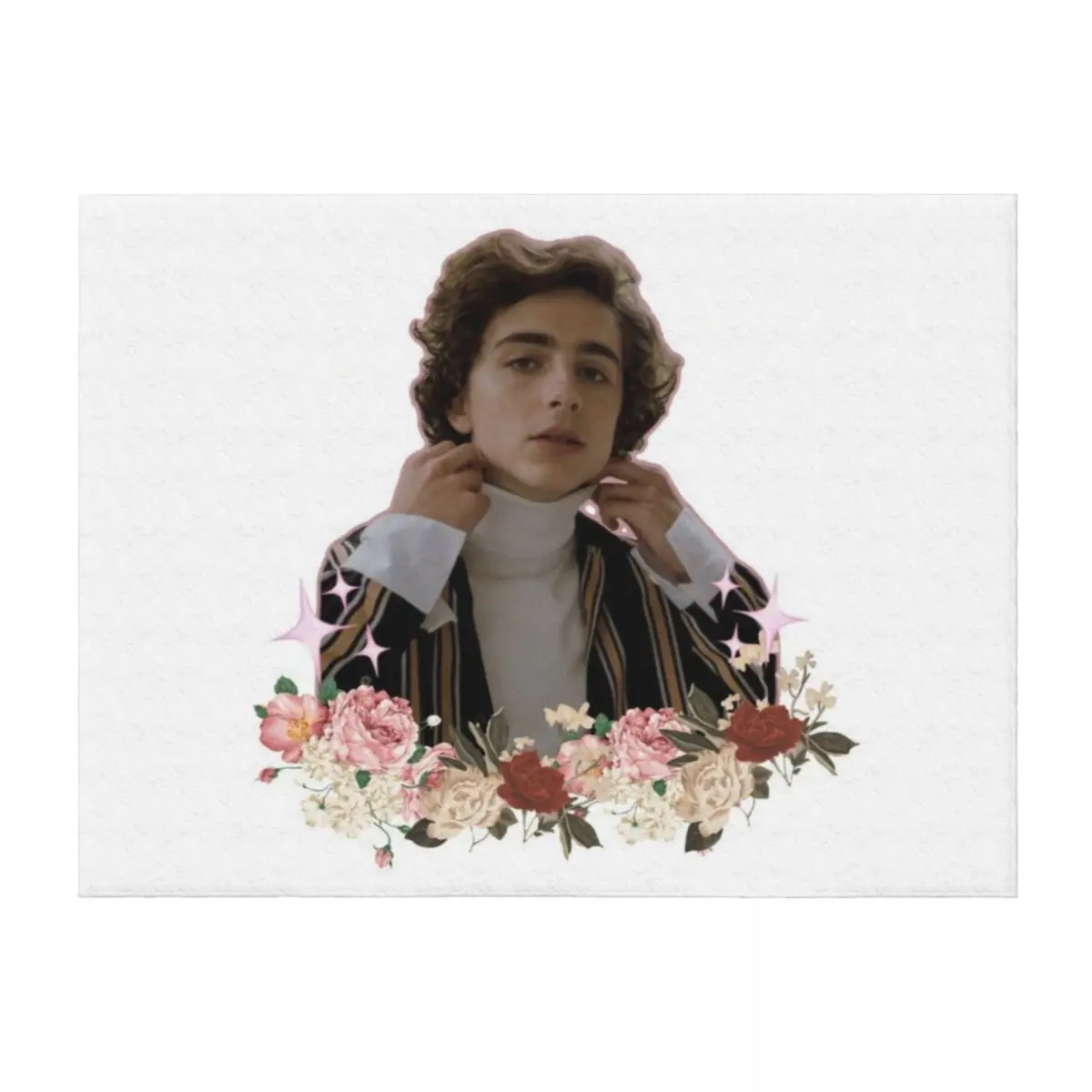 

Timothe Chalamet Aesthetic Throw Blanket warm winter Weighted christmas gifts Personalized Gift Blankets