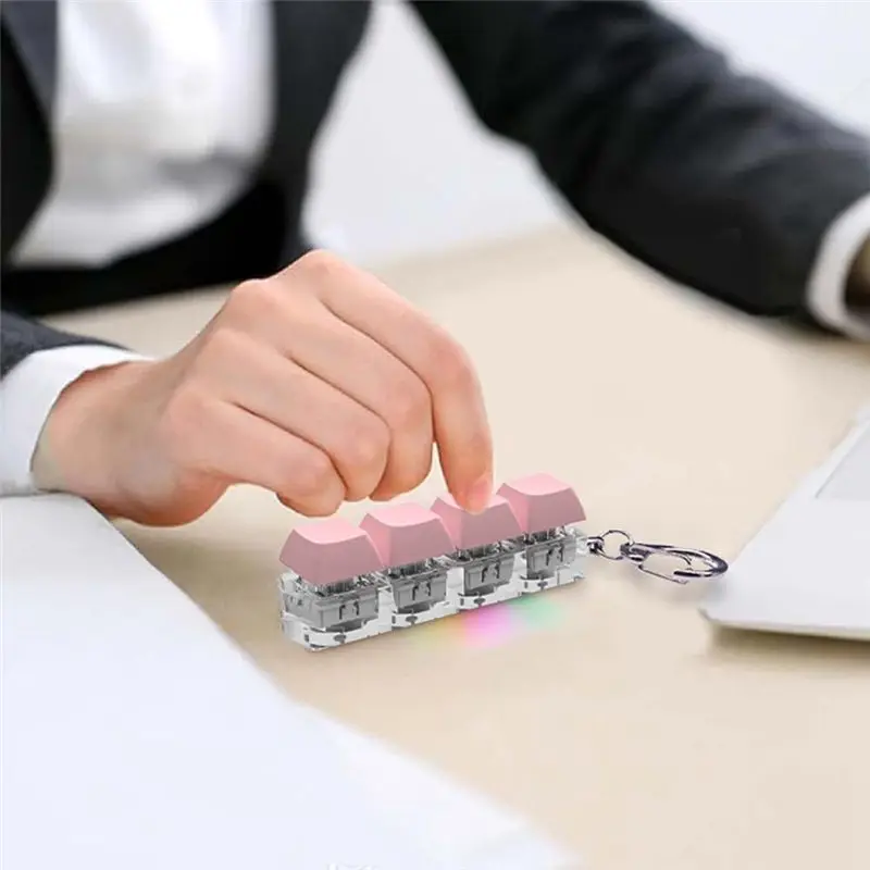 ABTI-1 PCS Decompression Keyboard Clicker Mechanical Key Plastic Button Stress Relief For Adult Gifts,D