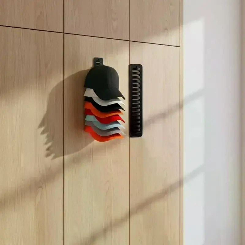 Baseball Cap Organizer Rack Plastic Hat Holder 5 Tier Space Saving Storage Solution for Closet Bedroom Entryway