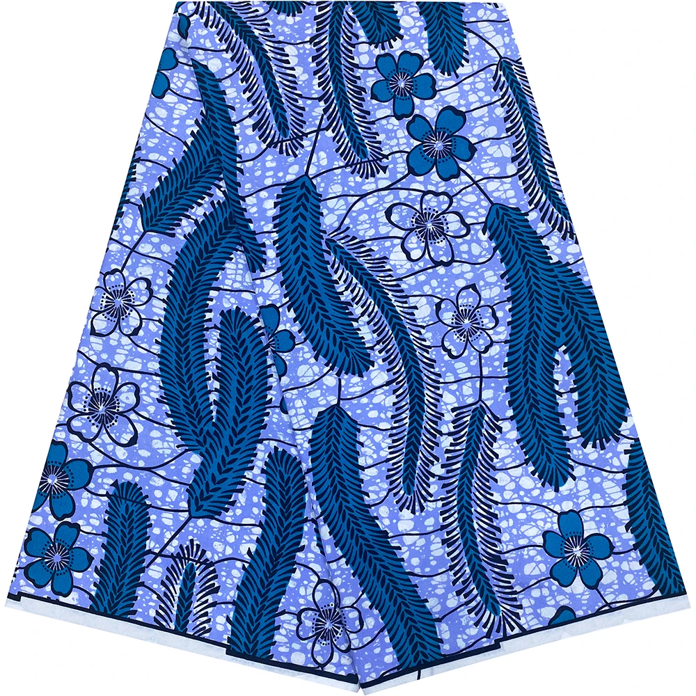 Hot Selling 6 Yard Ankara Wax Fabric High Quality African Wax Print Fabric for Handmade DIY Women's Clothing