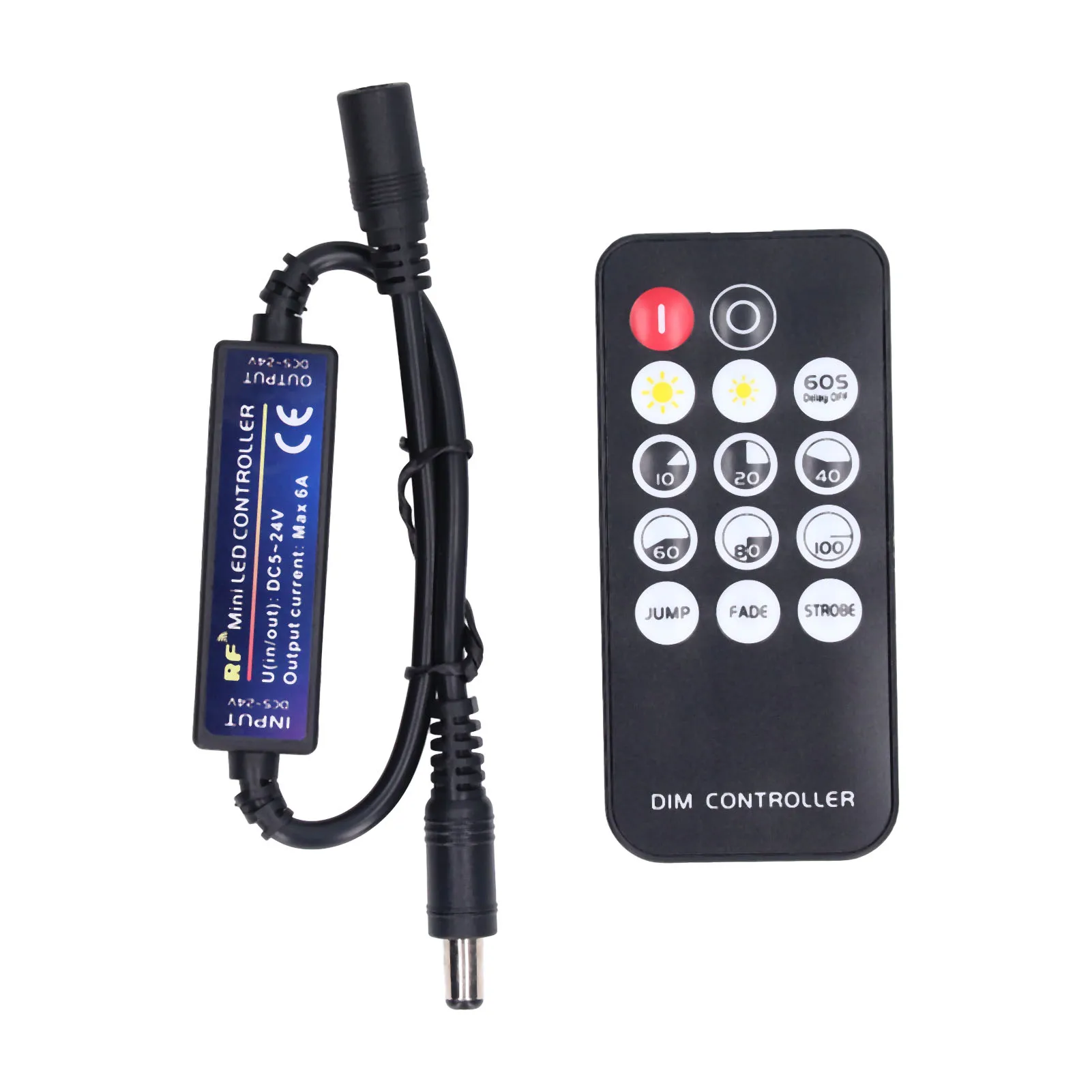 Dimmer Controller Strip Light Controller for Household KTV Mini RF Dimmer Controller 14 Key Remote Control LED Dimmer Controller