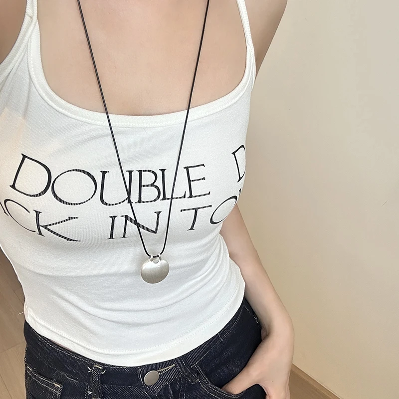 Korean Ins Niche Design Round Bag Pendant Long Necklace Sweet and Cool Flirty Style Versatile Sweater Chain Accessories for Wome view 5