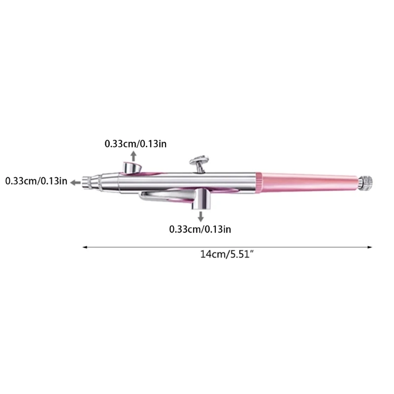 Single Action Airbrush Fluid Cups Quick Remove Air Brush Cap Design Gravity Feed Set für Model Cake Art Nail Art Crafts