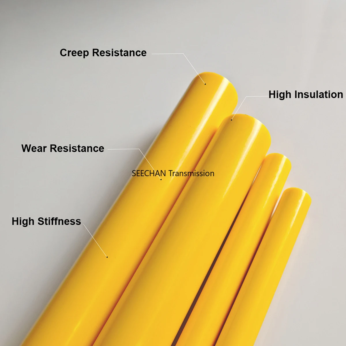 Colored HDPE Rod Dia 3-40mm Polyethylene Bar Red Yellow Green Black White Blue Solid Plastic Bar Machining Material 500mm Length
