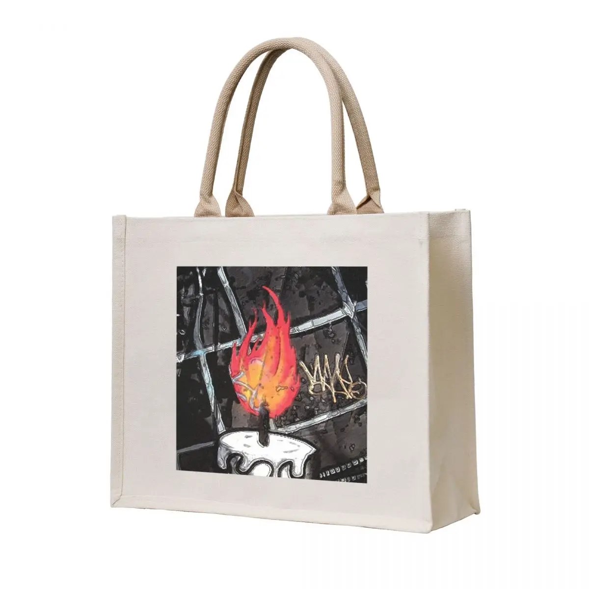 

Graffiti Fire Tote Bag Eco bag large size bags tote bag canvas